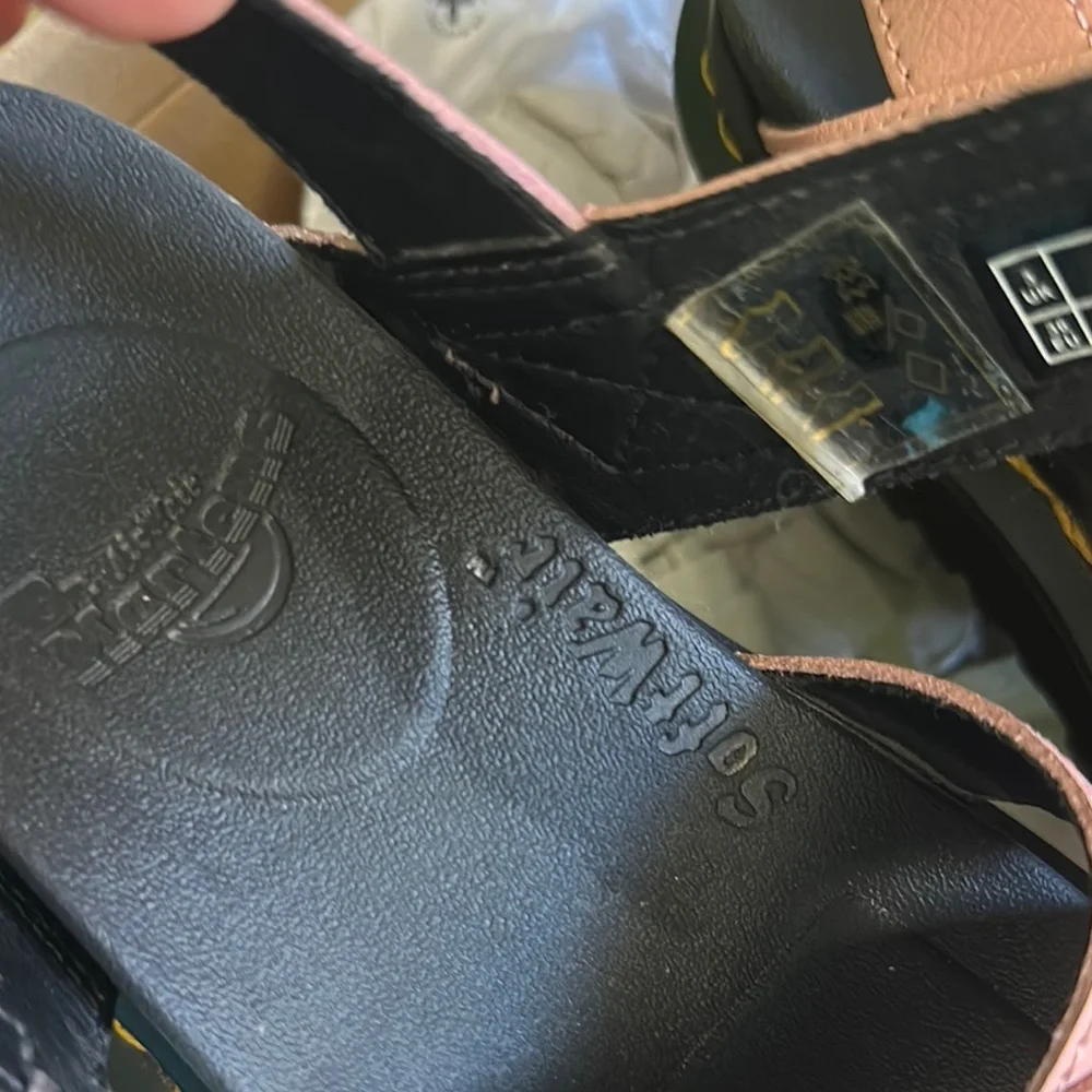 Dr. Martens Pink Strappy Platform Sandals 5 - Picture 10 of 13